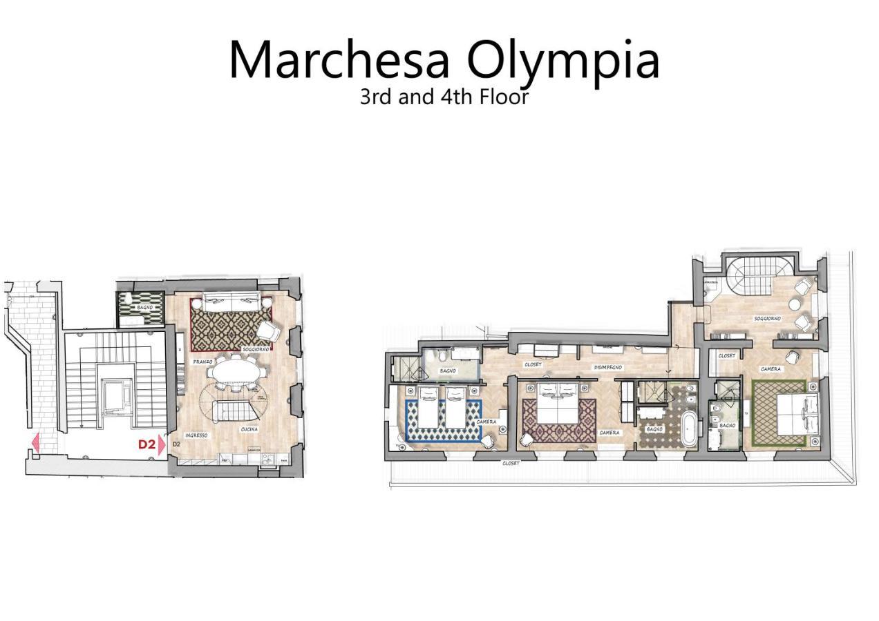 Marchesa Olympia - La Dimora Degli Affreschi Appartamento Firenze